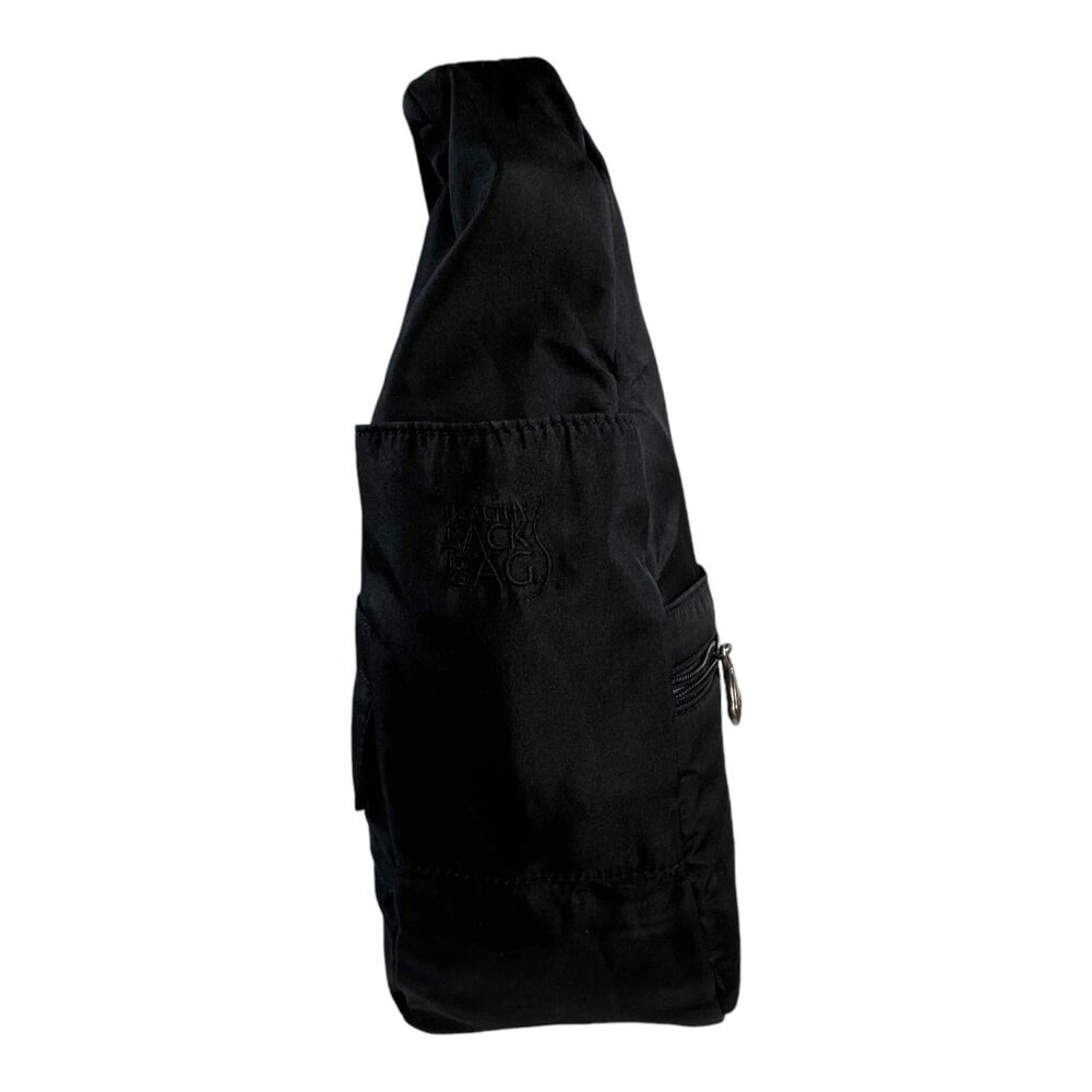 Healthy Back Bag By AmeriBag Crossbody Sling Backpack - Black Nylon Purse carry - Picture 3 of 11